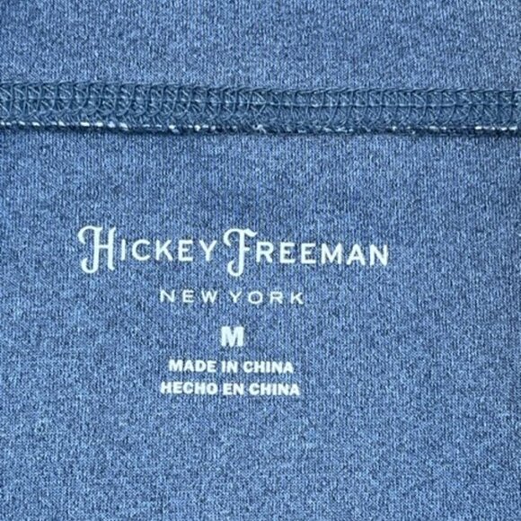 Hickey Freeman NWT New York Mens Golf Vest Denim Blue 1/4 Zip Size Medium $99.50 - Picture 6 of 12